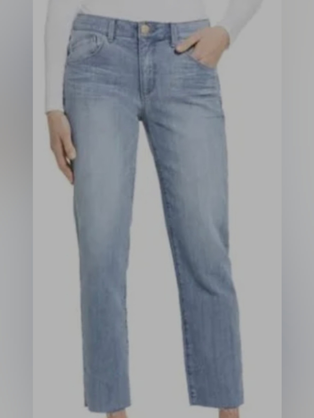 Wit & Wisdom Light Wash Straight Leg Jeans Size 10